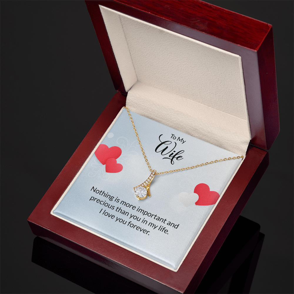 Alluring Beauty Necklace To My Wife