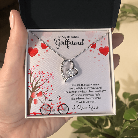 Forever Love Necklace To My Beautiful Girlfriend